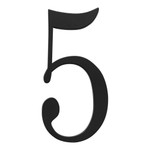 The Traditionalist House Number #5 - Black - 360 Yardware