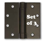 4-1/2" Stainless Steel 304 Self-Closing Spring Hinges (3 Hinges) - Dark Bronze Finish