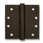 4-1/2" Button Tip Solid Bronze Heavy Duty Template Hinge (Sold as Each) - Dark Bronze Finish