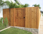 While considered both contemporary and modern, the Oval Lever Gate Latch works well on a traditional privacy fence. While considered both contemporary and modern, the Oval Lever Gate Latch works well on a traditional privacy fence.