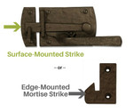 Dark Bronze 5" Square Plate Lever Latch (Build Your Own Package)