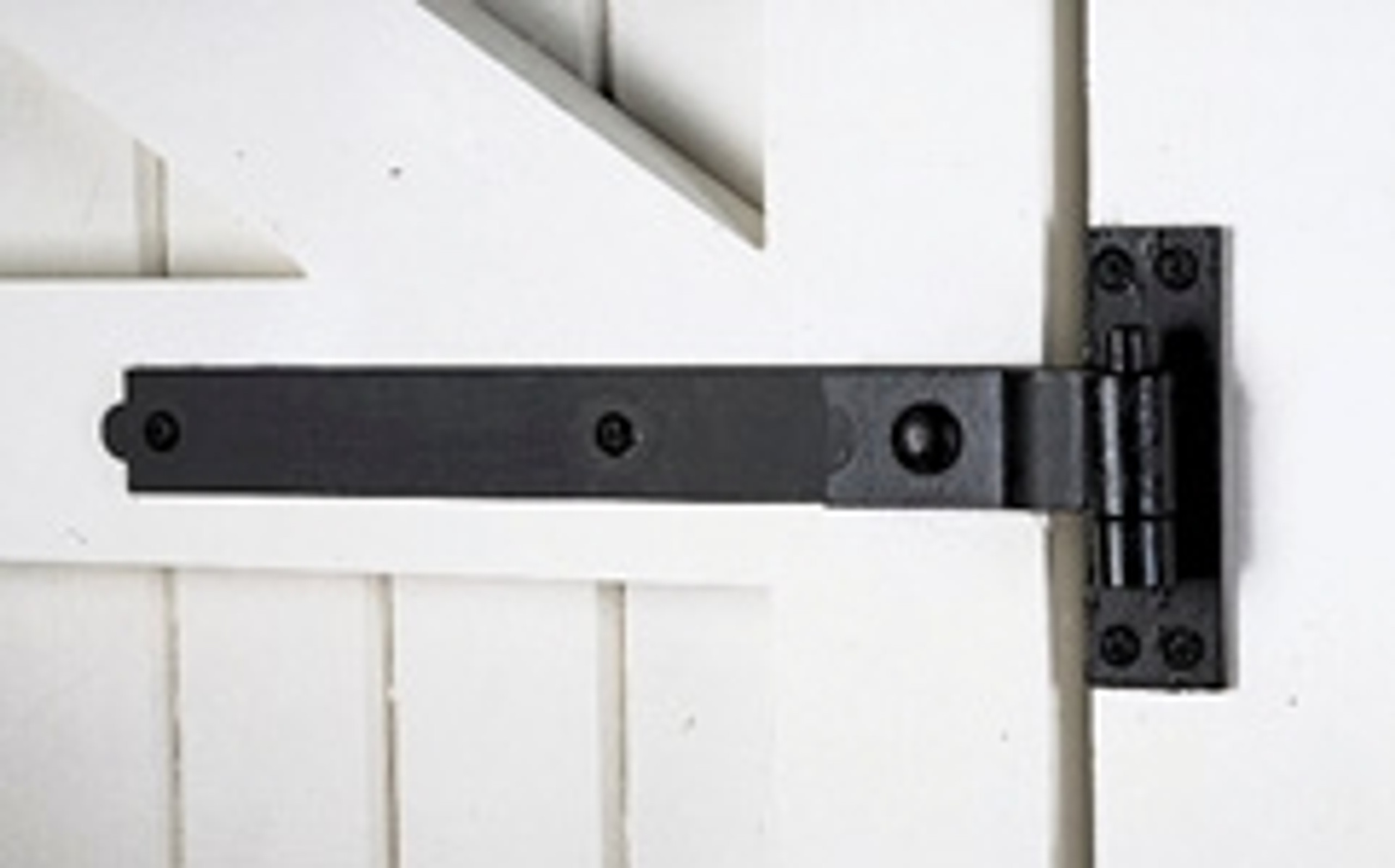 24" Galvanized Steel Heavy Duty Cranked Band Strap Hinges (Pair