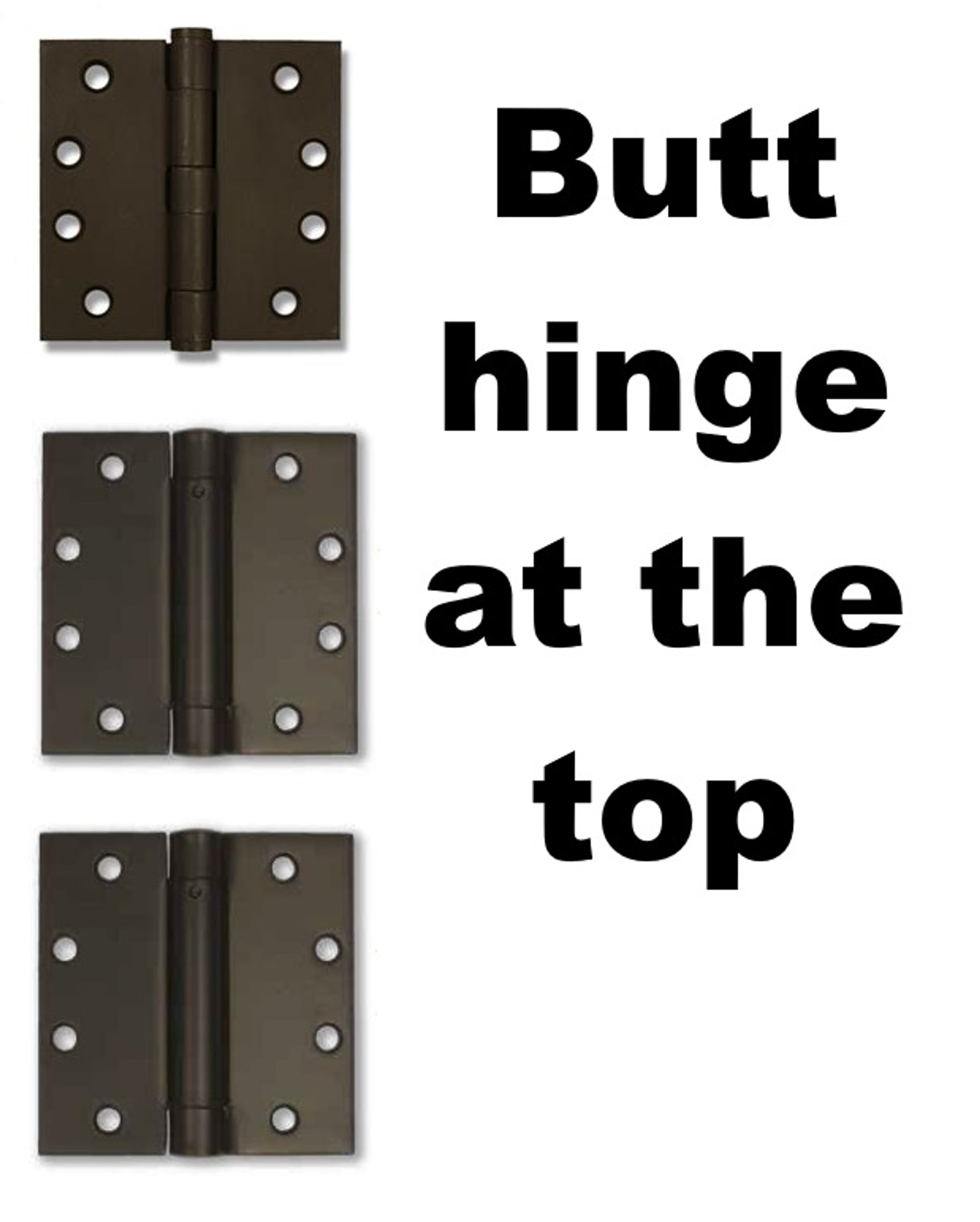 Heavy Duty Gate Hinges, Straps and Pintles plus Decorative Hinge Fronts