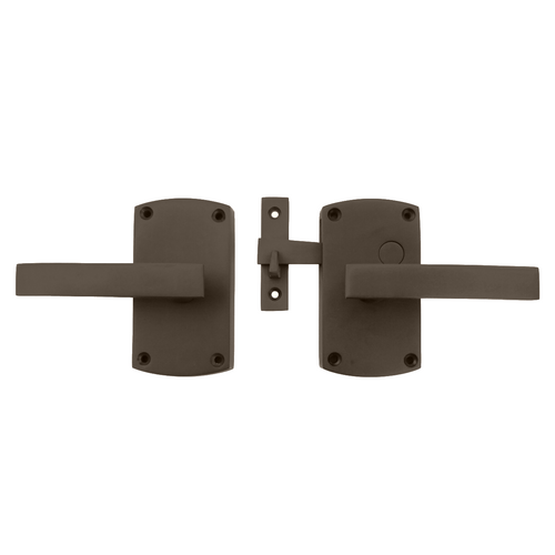 Dark Bronze Espresso Contemporary Arch Plate Lever Latch (Build Your Own Package)