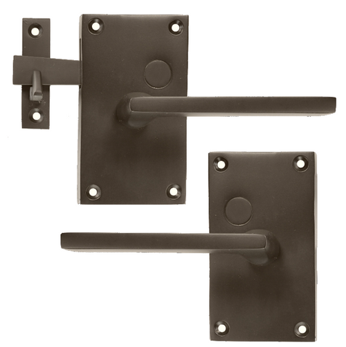 Dark Bronze Espresso Modern Lever Latch (Build Your Own Package)