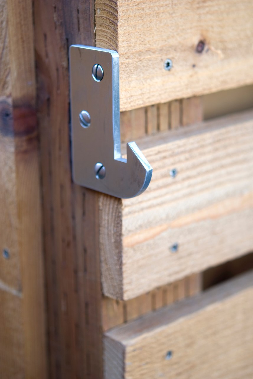 Elise modern stainless steel ring gate latch latch side only elise latching latch installed