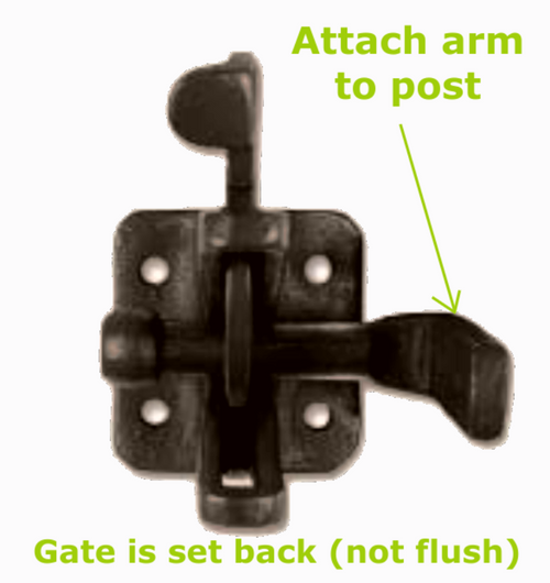 Bronze standard espresso gravity gate latch