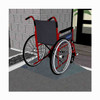 Rubber-Ramp 70mm 1-10 RW Grey-with shown to scale wheelchair