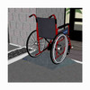 Rubber-Ramp 60mm 1-10 RW Grey-with shown to scale wheelchair