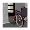 Rubber-Ramp 40mm 1-10 WW Green-with shown to scale wheelchair