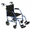 Ultra Light Blue Transit Wheelchair LWTB18 - Blue