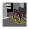 Rubber-Ramp 125mm 1-10 STD Sand-with shown to scale wheelchair