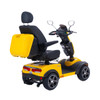 Electric Mobility Scooter Avenger Pro - Rear View Yellow