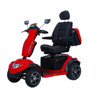 Mustang Pro Heavy Duty Mobility Scooter - Front Left View Red