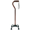 Lightweight Quad Walking Stick Small Base - Full View
