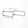 Contenda Toilet Rail 32 mm Stainless Horizontal 900 x 800 x 250 mm - Dimensions Contenda Toilet Rail 32 mm Stainless Horizontal 900 x 800 x 250 mm - Dimensions