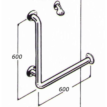 Shower Rail 32mm Stainless Type 017A