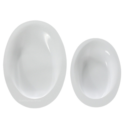 Manoy Contoured Oval Plate - Side By Side