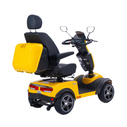 Electric Mobility Scooter Avenger Pro - Rear View Yellow