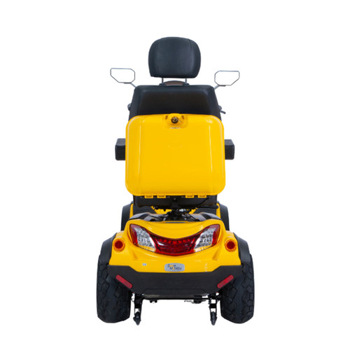 Mustang Pro Heavy Duty Mobility Scooter - Rear View Yellow