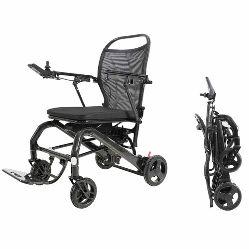 Electric Travel Wheelchair Flytemax2 - Front Left View