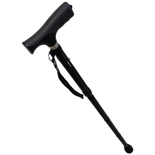 Walking Stick T Handle Folding - Unfolded