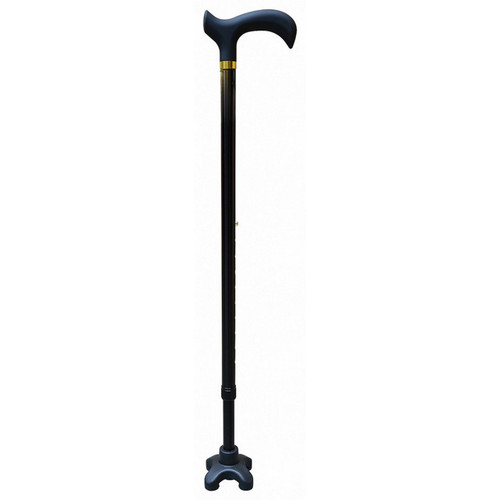 Derby Walking Stick With Quad Tip - Full View
