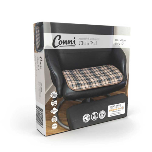 Conni Washable Chair Pad Small Tartan Box