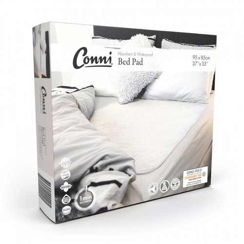 Conni Waterproof Bed Pad - Box White