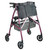 Portable Folding Mobility Walker MWPFL1  Open Red