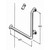 Shower Rail 32mm Stainless Type 017