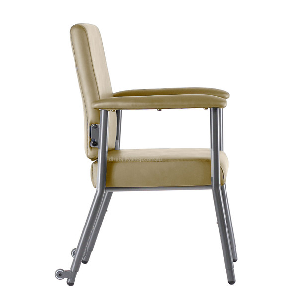 Katie Low Back Chair 200kg Capacity - Ivory Side View