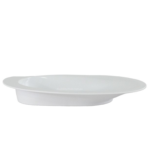 Manoy Contoured Oval Plate - Right Side View