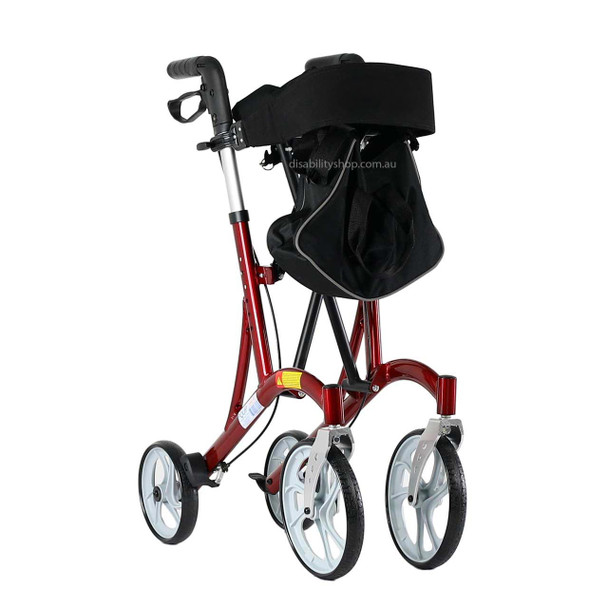 Grand Euro Mobility Walker With Padded Seat - Folded