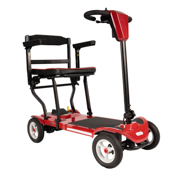 Small Travel Mobility Scooter Go-Lite - Front Right View Red