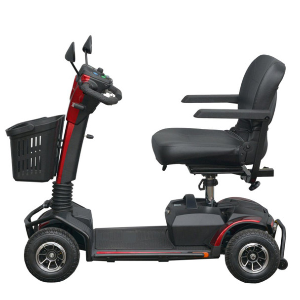 Small Portable Mobility Scooter LiON - Side View Red