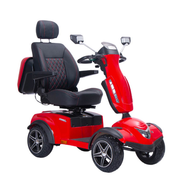 Electric Mobility Scooter Avenger Pro - Front Right View Red