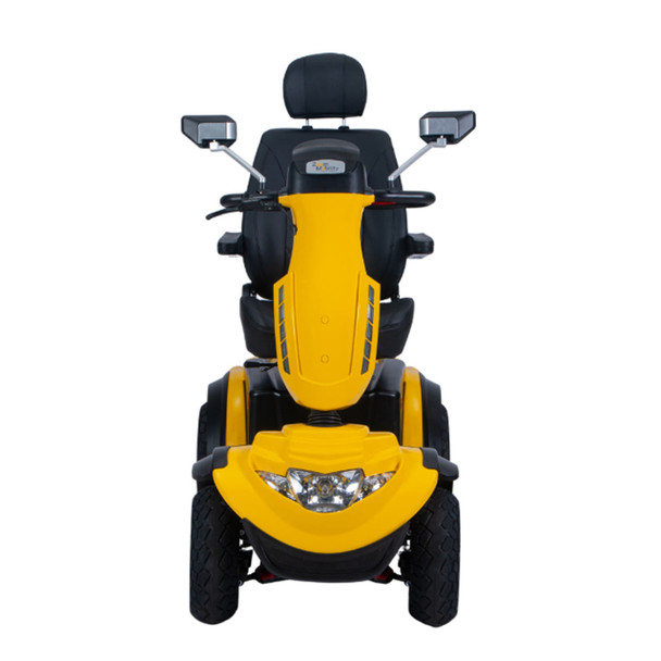 Mustang Pro Heavy Duty Mobility Scooter - Front View Yellow