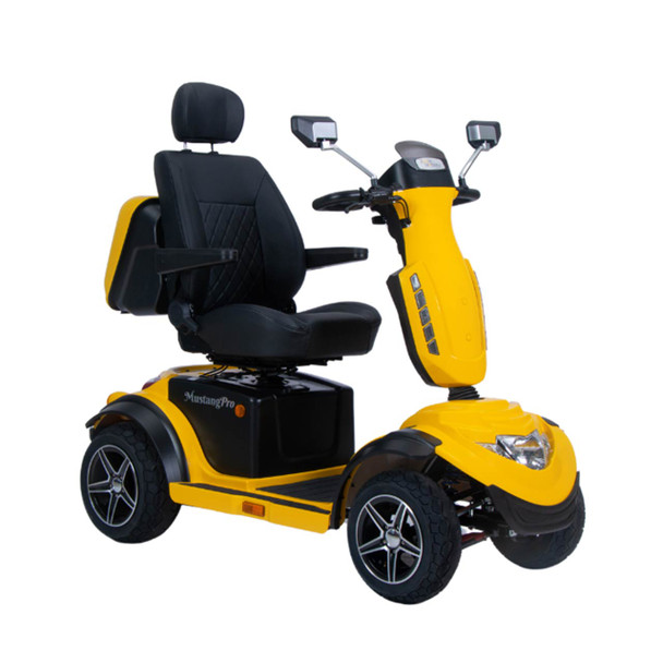 Mustang Pro Heavy Duty Mobility Scooter - Front Right Yellow
