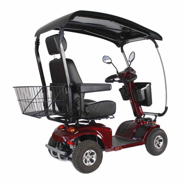 Covered Shopper Mobility Scooter Phantom - Rear View