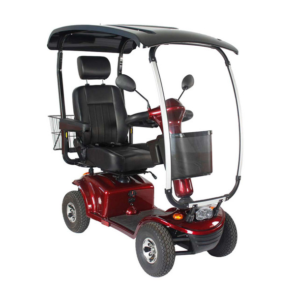 Covered Shopper Mobility Scooter Phantom - Front Right View
