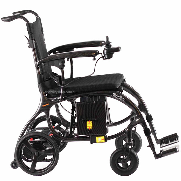 Airlite Carbon Fibre Electric Wheelchair - Right Side View