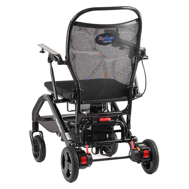 Electric Travel Wheelchair Flytemax2 - Back Left View