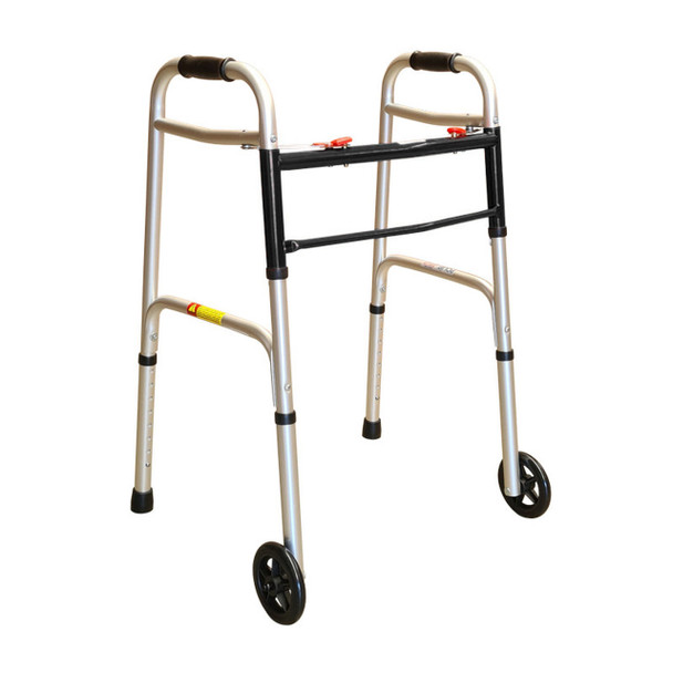 Folding Walking Frame With Wheels FWFW1 - Black