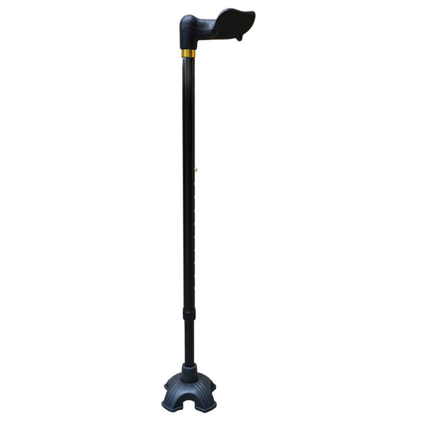 Orthopaedic Walking Stick Large With Quad Tip - Full View