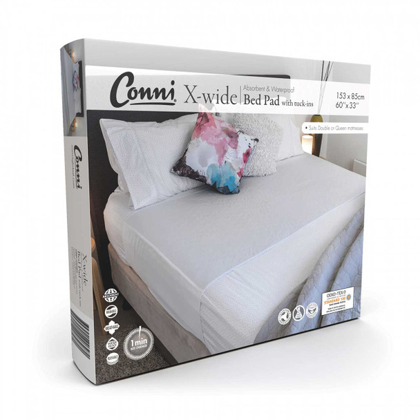 Conni Waterproof Mattress Protector Extra Wide - Box White