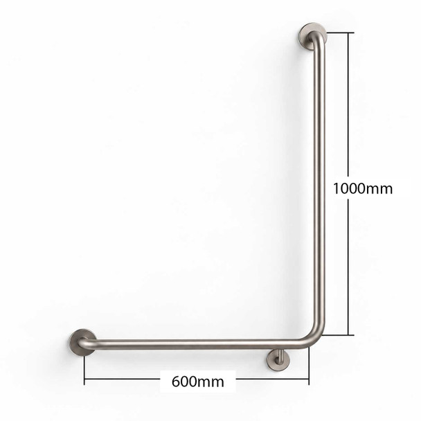 Contenda-Shower-Rail-32mm-Stainless-L-Shape-1000mm-x-600mm-Right-Hand-Dimensions