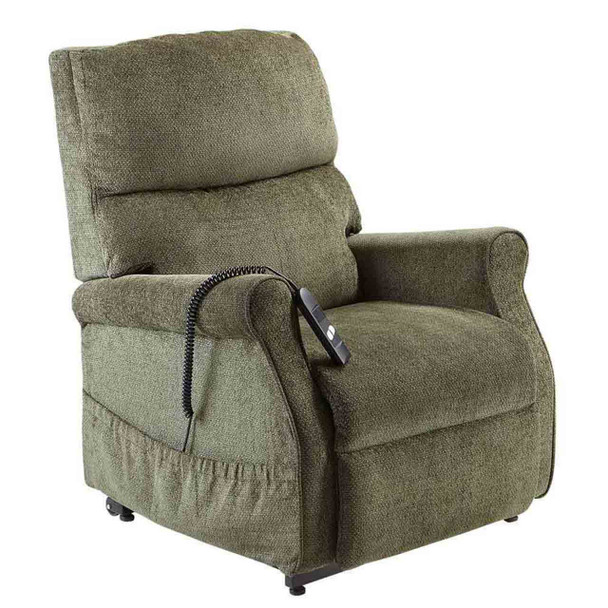 Lift Chair Recliner Torrens Dual Green Forest Fabric