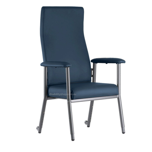 Katie High Back Chair 200kg Capacity - Blue