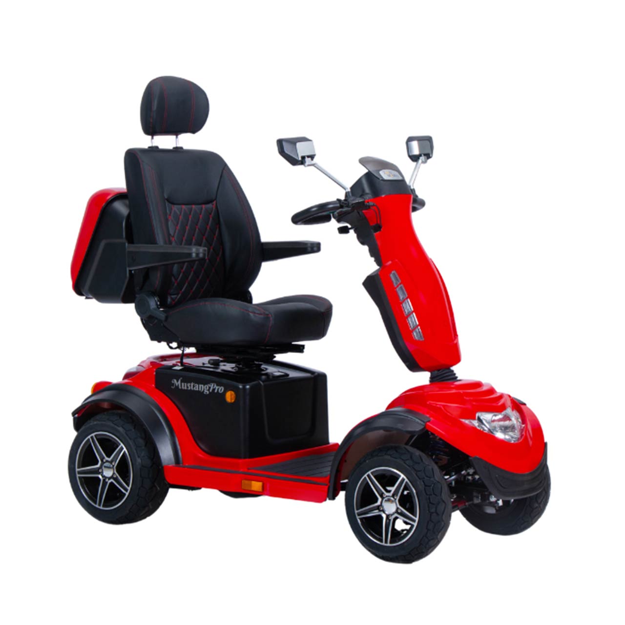 Mustang Pro Heavy Duty Mobility Scooter - Front Right Red Main